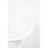 Krzesło LANDI białe - polipropylen