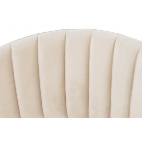 Hoker MARGO 65 beżowy - welur, podstawa złota