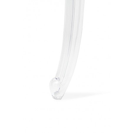 Stół KING ROUND 90 transparentny - poliwęglan, szkło hartowane