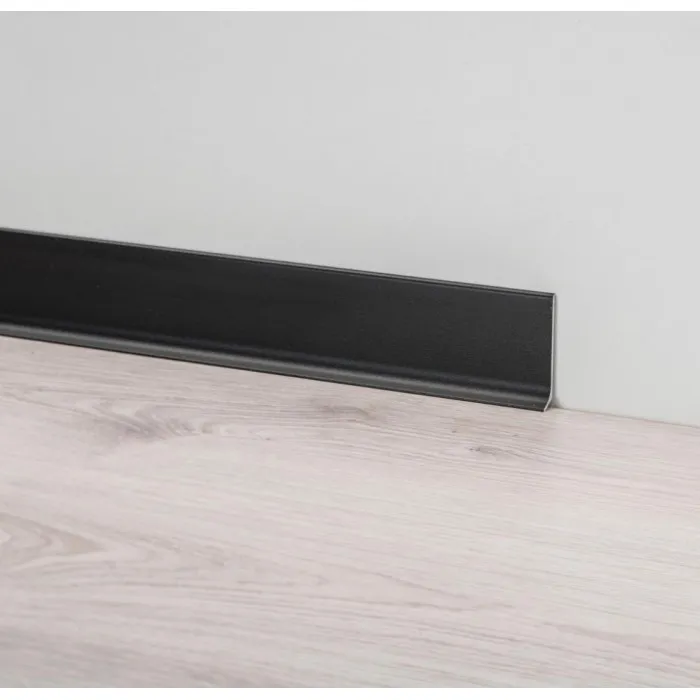 Listwa przypodłogowa aluminiowa czarna 90/6SF...