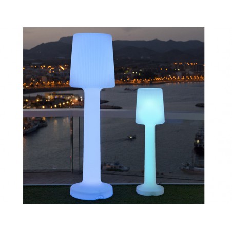 NEW GARDEN lampa ogrodowa CARMEN 165 B biała - LED, wbudowana bateria