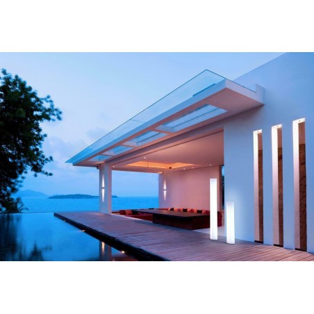 NEW GARDEN lampa ogrodowa FITY 100 C  biała - LED, przewód