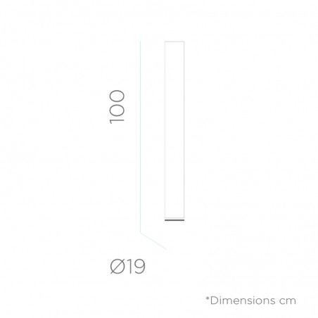 NEW GARDEN lampa ogrodowa FITY 100 C  biała - LED, przewód