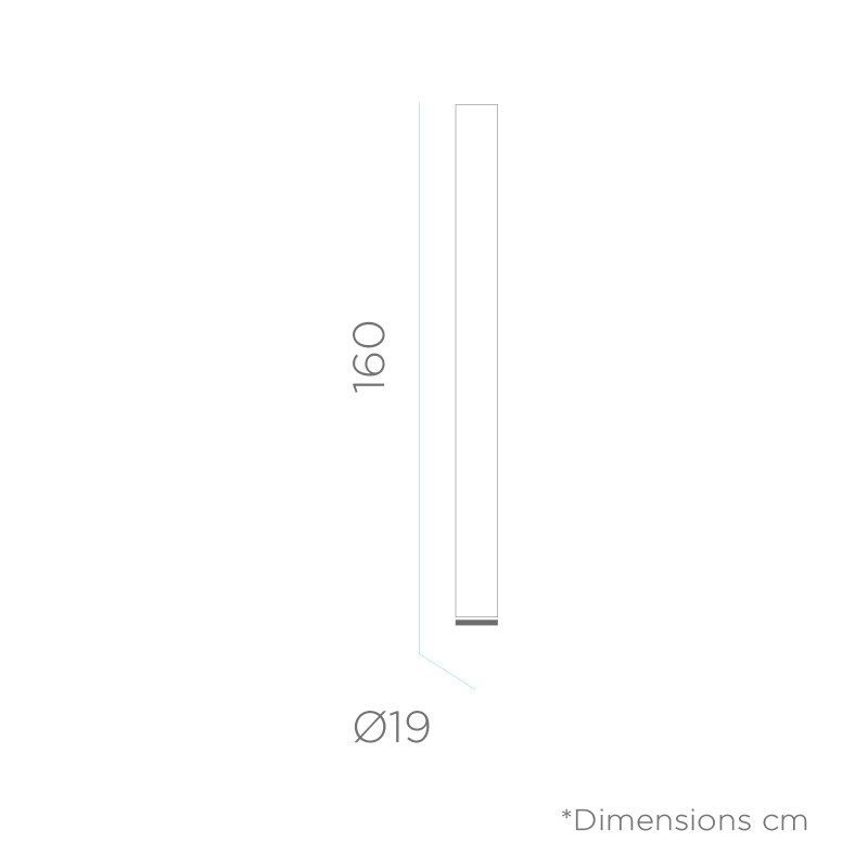 NEW GARDEN lampa ogrodowa FITY 160 C  biała - LED