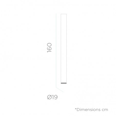 NEW GARDEN lampa ogrodowa FITY 160 C  biała - LED