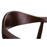 Krzesło KENNEDY ciemnobrązowe - drewno jesion, ekoskóra