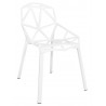 Krzesło SPLIT PREMIUM białe - aluminium, nogi białe