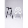 Krzesło SPLIT PREMIUM białe - aluminium, nogi białe