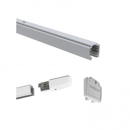 Aqform szynoprzewód trójfazowy natynkowy 3 m, zestaw 3w1, biały, szyna