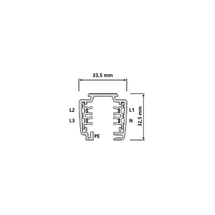 Aqform szynoprzewód trójfazowy natynkowy 3 m,...