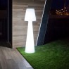 NEW GARDEN lampa podłogowa LOLA 165 B biała - LED, wbudowana bateria
