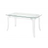 Stół KING 160 transparentny - poliwęglan, szkło hartowane