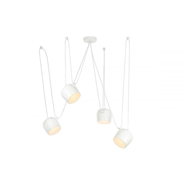 Lampa wisząca EYE 4 biała - LED, aluminium