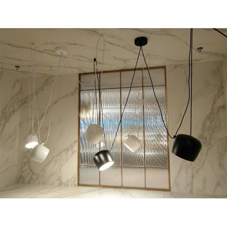 Lampa wisząca EYE 4 biała - LED, aluminium