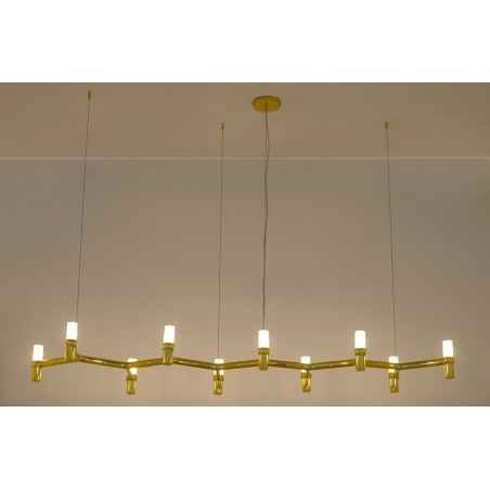 Lampa wisząca ATOMIC LONG złota