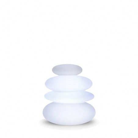 NEW GARDEN lampa ogrodowa BALANS B biała - LED, wbudowana bateria