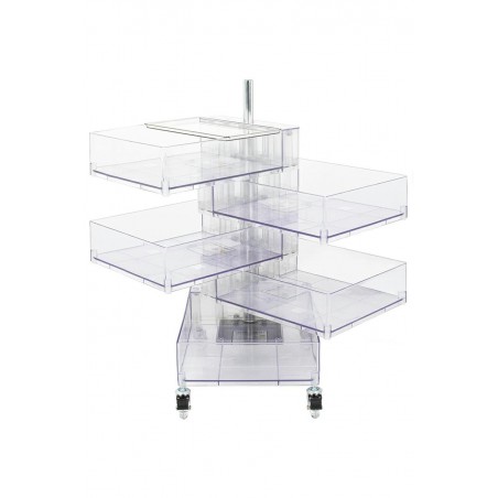 Szafka VISION transparentna - poliwęglan, kółeczka