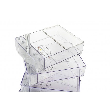 Szafka VISION transparentna - poliwęglan, kółeczka