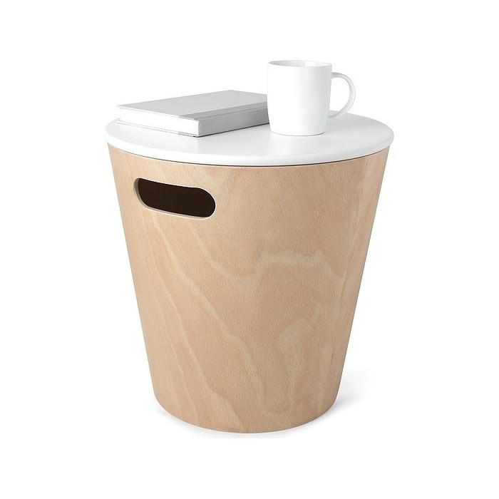 UMBRA stolik WOODROW biały - drewno