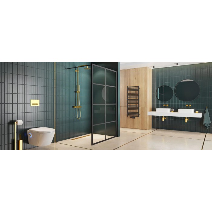 Excellent Horos Grzejnik Łazienkowy 121x50 czarny