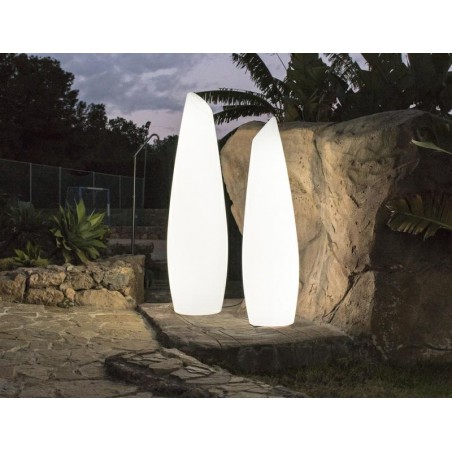 NEW GARDEN lampa ogrodowa FREDO 140 C biała - LED, przewód