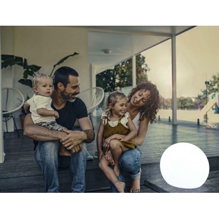 NEW GARDEN lampa ogrodowa BULY 20 biała - LED