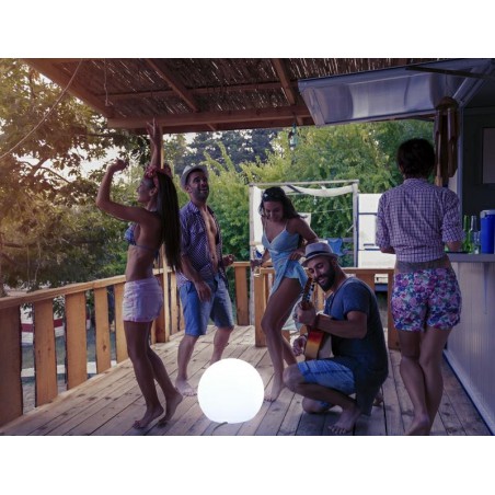 NEW GARDEN lampa ogrodowa BULY 20 biała - LED