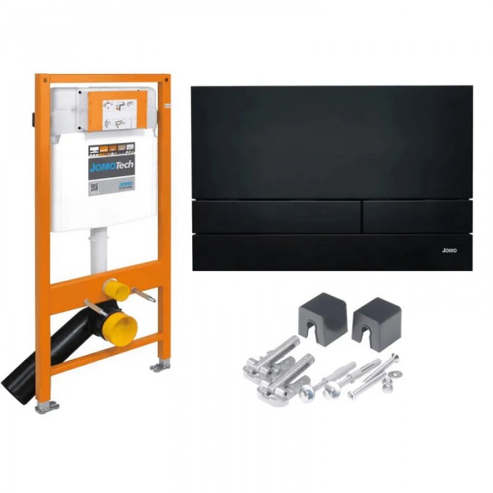 Stelaż WC WERIT podtynkowy 3w1 (przycisk czarny...