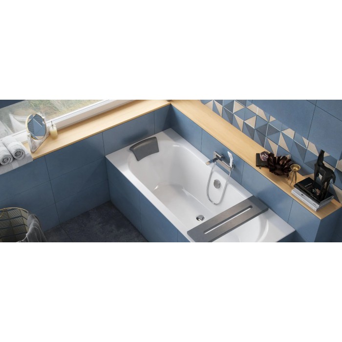 Excellent Zagłówek Wannowy Karo Szary