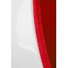Fotel OVALIA biało-czerwony - włókno szklane