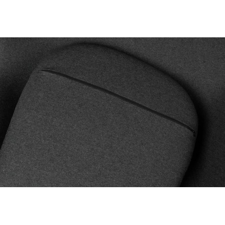 Fotel EGG CLASSIC grafitowy szary.4 - wełna, podstawa aluminiowa