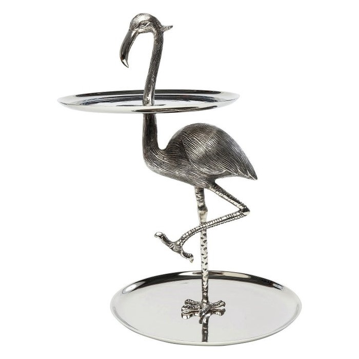 KARE patera / etażerka FLAMINGO srebrna