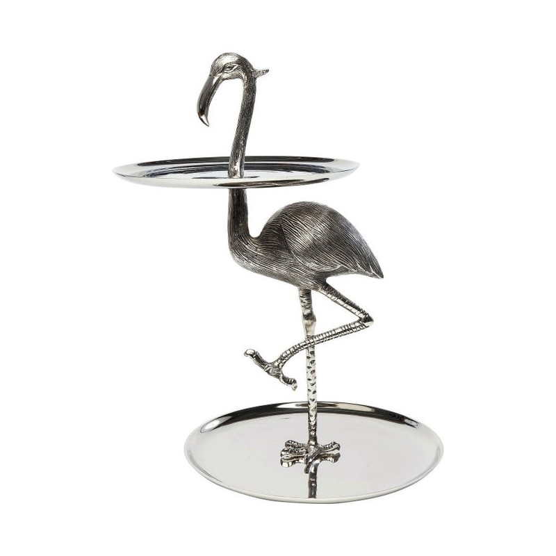 KARE patera / etażerka FLAMINGO srebrna