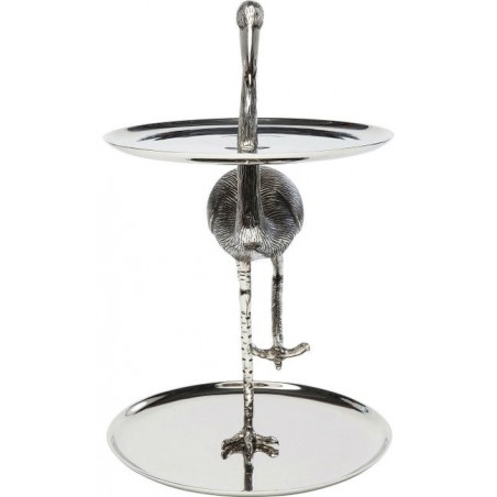 KARE patera / etażerka FLAMINGO srebrna