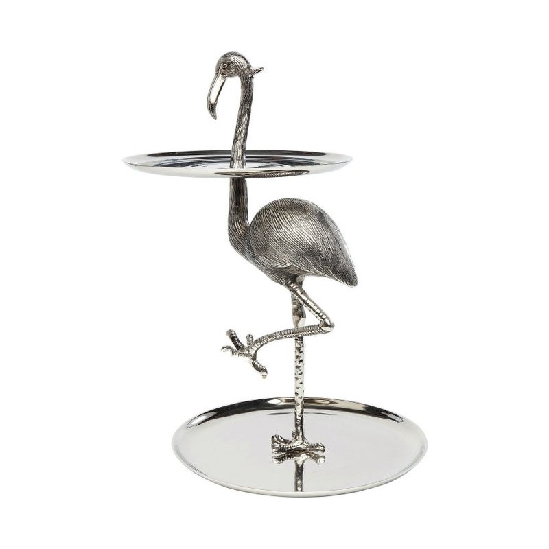 KARE patera / etażerka FLAMINGO srebrna