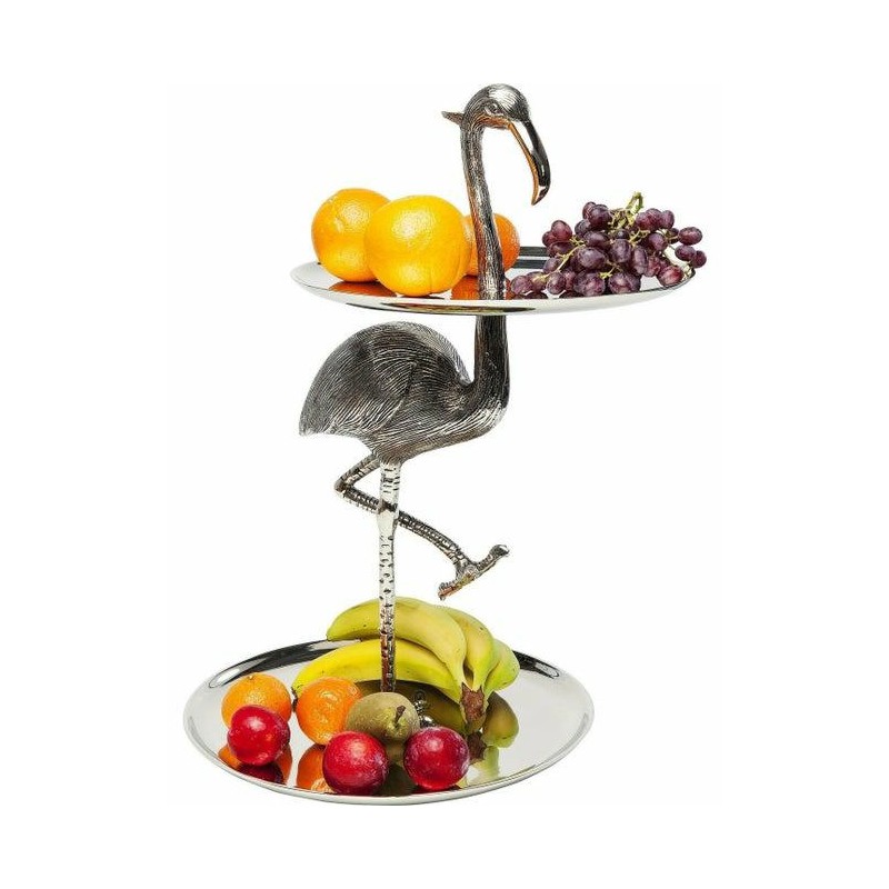 KARE patera / etażerka FLAMINGO srebrna