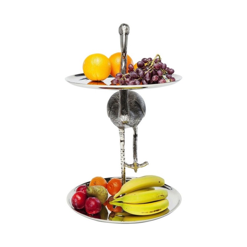 KARE patera / etażerka FLAMINGO srebrna