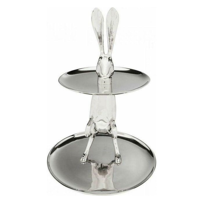 KARE patera / etażerka BUNNY srebrna