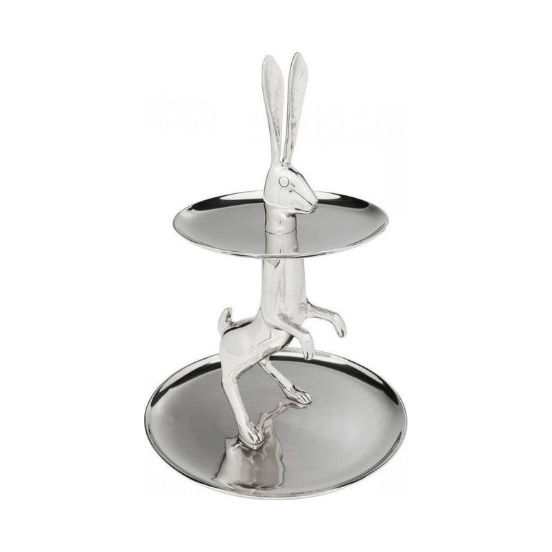KARE patera / etażerka BUNNY srebrna