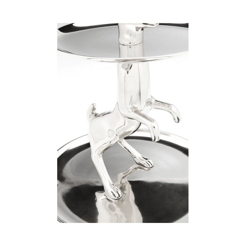 KARE patera / etażerka BUNNY srebrna