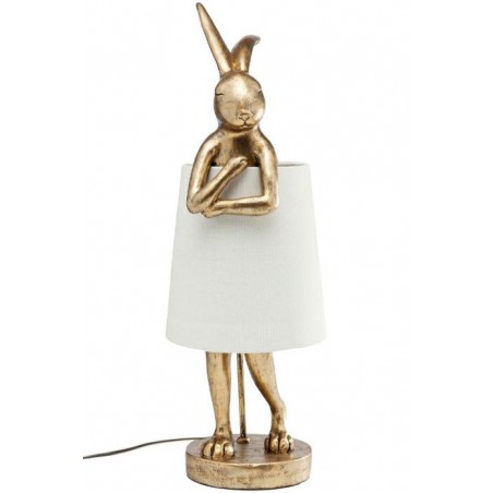 KARE lampa stołowa RABBIT złota / biała