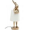 KARE lampa stołowa RABBIT złota / biała