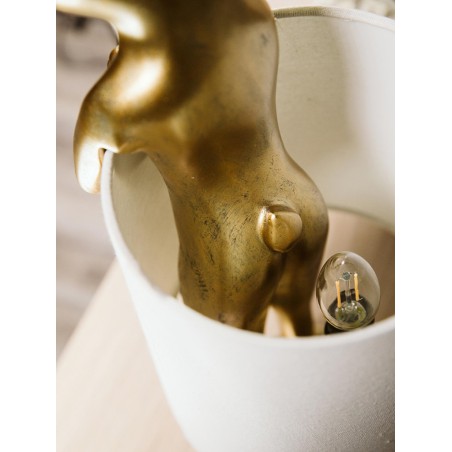 KARE lampa stołowa RABBIT złota / biała