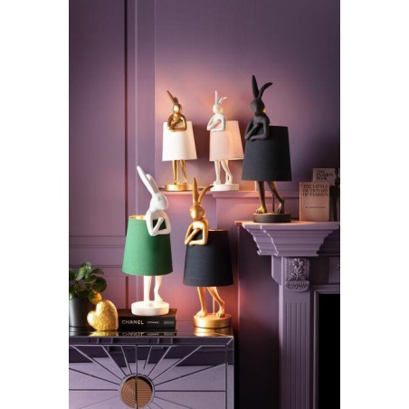 KARE lampa stołowa RABBIT złota / biała