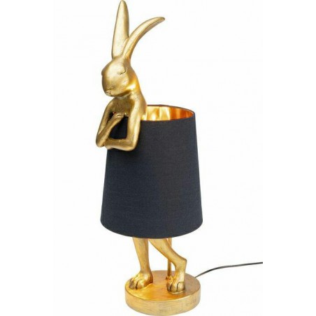 KARE lampa stołowa RABBIT złota / czarna