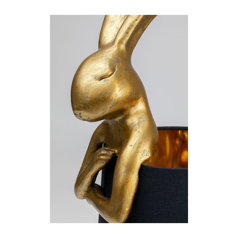 KARE lampa stołowa RABBIT złota / czarna