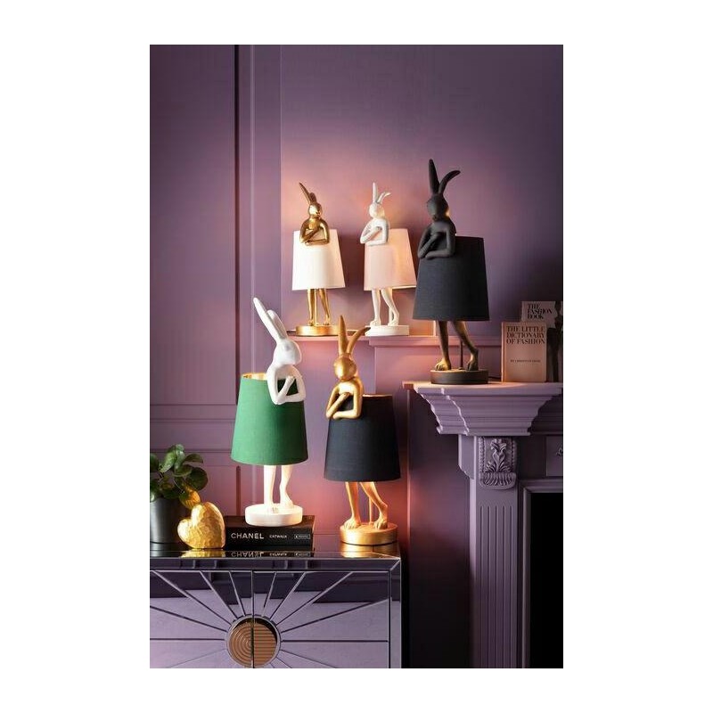 KARE lampa stołowa RABBIT złota / czarna
