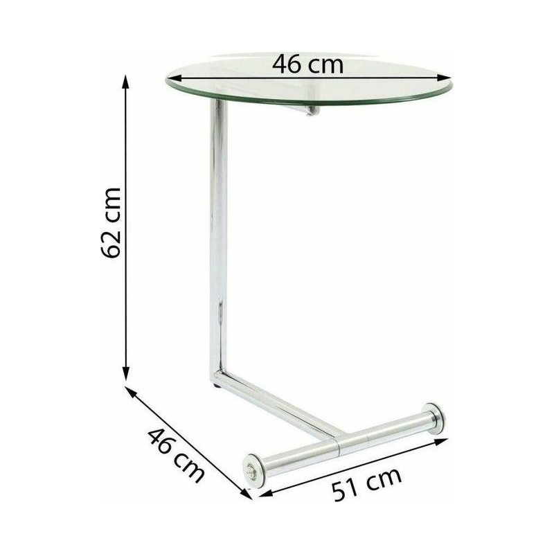 KARE stolik EASY LIVING 46 transparentny