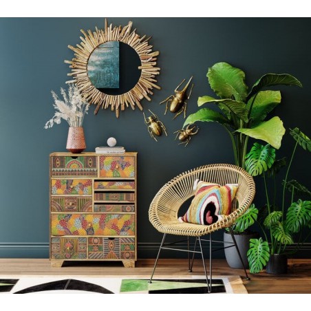 KARE dekoracja ścienna ATLAS BEETLE złota