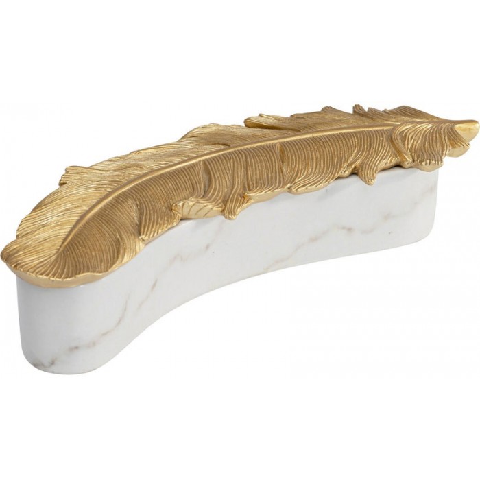 KARE pojeminik na biżuterię ZETA  biały / złoty